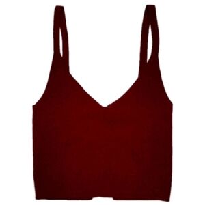 NWT Mango MNG Top Ramon Size S. Deep Red/ Burgundy.